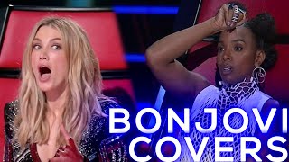 BEST BONJOVI SONGS ON THE VOICE  BEST AUDITIONS [upl. by Mohammad]