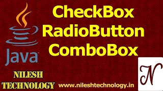 Java Checkbox  RadioButton  ComboBox [upl. by Niwrek762]