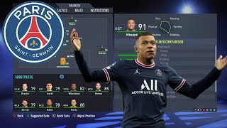 FIFA22PSG BEST FORMATIONS 43124332 TACTICS AND INSTRUCTIONS FIFA22 ONLINE SEASONS [upl. by Tesler]