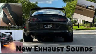 Insane 6 speed Supra sounds with new Tomei exhaust RevsFly bys2step [upl. by Eberly77]