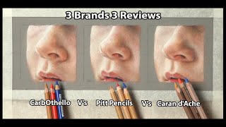 Pastel Pencil Study Learn my skin tone technique  3 different Brands 3 Reviews Narrated Tips [upl. by Enymzaj476]