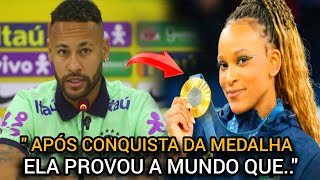 OLHA O QUE NEYMAR FALOU HOJE DA REBECA APÃ“S CONQUISTAR A MEDALHA DE OURO PRO O BRASIL NAS OLÃMPðŸ¤«ðŸ”¥ [upl. by Oiril]