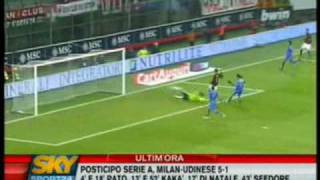 MILANUDINESE 51 SERIE A 17° GIORNATA 211208 [upl. by Yrebmik57]