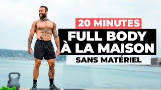 20min entraînement full body à la maison  sans matériel [upl. by Adiesirb]