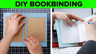 DIY Hard Cover Bookbinding [upl. by Nalim343]