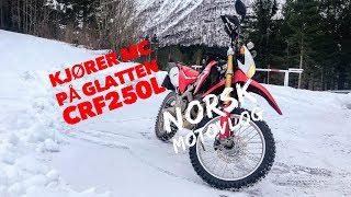 Motorsykkel på vinterføre  Norsk MotoVlog [upl. by Anifled738]