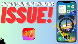 How to Fix Alarm Sound Not Working Issue on iPhone  SOLVED [upl. by Eylhsa156]