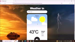 COBWebDevelopmentInternPinakiWeatherAppPhase2Task1 [upl. by Nirroc]