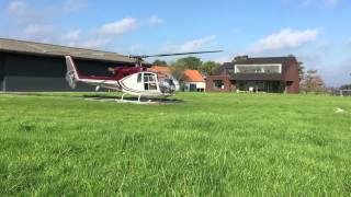 Gazelle helicopter startup takeoff and departure [upl. by Karina]