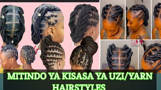 Hii ndiyo MITINDO MIPYA YA KUSUKA NYWELE kwa UZIYARN HAIRSTYLES hairstyles new latest [upl. by Leahcimaj]