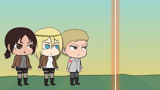 Chibi Titan Transformation Part 4  Attack On Titan Animation  Fan Animation [upl. by Domenic]