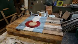 Making a dartboard cabinet out of old fence wood [upl. by Fujio]