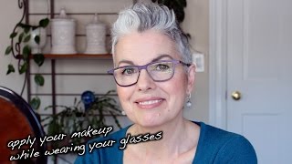 How to Apply your Makeup While Wearing your Glasses  by KerryLou [upl. by Mroz61]