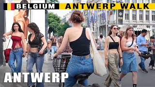 🇧🇪ANTWERP WALKING TOUR 4K  Wandering Through Antwerp Central [upl. by Carnahan375]