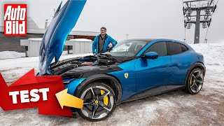 Ferrari Purosangue 2023  Das neue FerrariSUV kanns auch auf Schnee  Test mit Alexander Bernt [upl. by Steffane184]