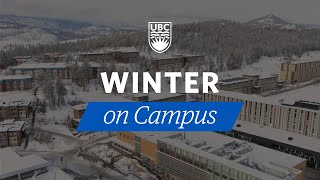 UBC Okanagan aerial tours  Experience winter on campus [upl. by Aziaf]