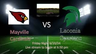 Laconia at Mayville 092024 Varsity Football [upl. by Adey]