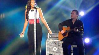 Leona Lewis  Ill Be There  Michael Jackson Tribute Concert Cardiff 081011 [upl. by Suqram]