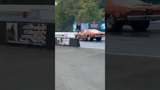 Big cubic inch DUSTER making a solid pass at NHRA div 1 finals dragcar dragracing horsepower [upl. by Nahsez]