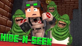 FINDING SLIMER Minecraft GHOSTBUSTERS HIDE N SEEK Roleplay Minigame [upl. by Blayze]