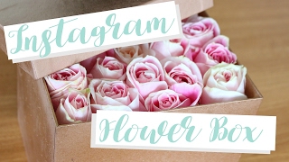 HOW TO make a flower gift box the EASY WAY [upl. by Abner]