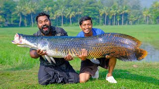 Giant Arapaima Grilled  ലക്ഷങ്ങളുടെ മീൻ ചുട്ട് തിന്നപ്പോൾ  M4 Tech [upl. by Niall]