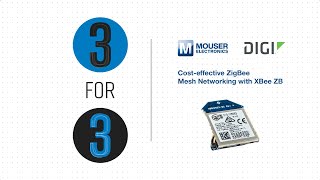 Costeffective ZigBee Mesh Networking with XBee ZB  Mouser Electronics 3 for 3 [upl. by Leahcimluap713]