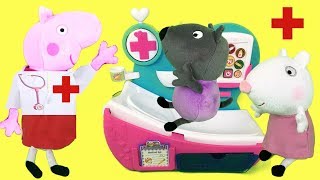 Peppa pig en español  Pepa la cerdita aprende a ser Doctor con sus amigos en guardería infantil [upl. by Naget307]