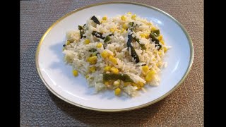 Receta de ARROZ BLANCO A LA POBLANA Deliciosa [upl. by Phi]