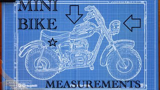 Mini bike frame measurements for plans blueprints [upl. by Sauls]