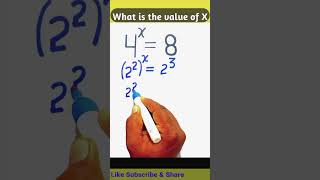 What is the value of x in this equation ❌️ maths mathstricks mathematics shorts [upl. by Deragon]