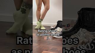 Rating shoes as pointe shoes 🩰👟 shorts [upl. by Talbert749]