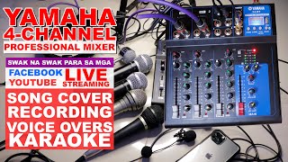 Yamaha 4 Channel Professional Mixer quick set up [upl. by Kaycee]