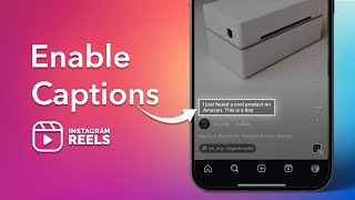 How To Enable Captions Or Subtitles On Instagram Reels [upl. by Jane499]