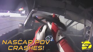 NASCARs Most Insane Helmet Cam First Person Crashes 3 [upl. by Kries893]