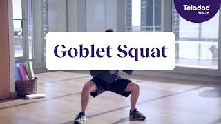 Goblet squat  Teladoc Health [upl. by Annail905]