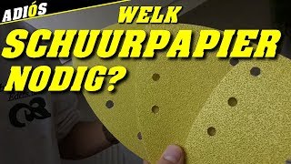 TIPS OM DE JUISTE SCHUURPAPIER TE GEBRUIKEN VOOR HOUT  Which sandpaper do I need [upl. by Rikki527]