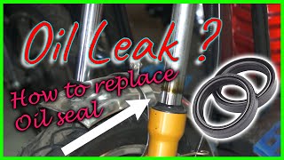 How to Repair Oil Seal of front shock telescopic [upl. by Kopp356]