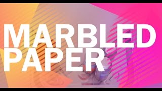 How To Marble Paper The Easy Way  Arts and Crafts for Kids [upl. by Jae]