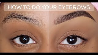 HOW TO QUICK AND EASY EYEBROW TUTORIAL  BEGINNER FRIENDLY  UPDATED BROW ROUTINE [upl. by Remo]