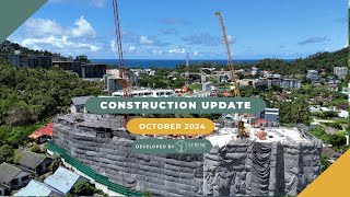 🏗️ Construction update October 2024 Serene Condominium Phuket [upl. by Nallek665]