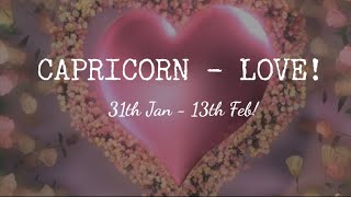 Capricorn  LOVE  OMG Magical reading 31Jan  13 Feb [upl. by Pesek]