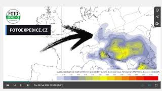 Písek ze Sahary nad Českem 2024 [upl. by Liberati]