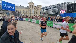 Oslo marathon 2024 in aker brygge [upl. by Llenrag]