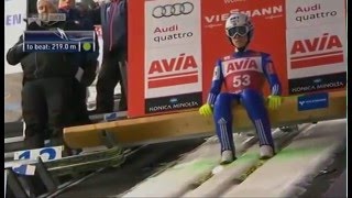 Johann Andre Forfang Vikersund 2016 2435m  alte PB ORF [upl. by Nilatak]