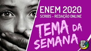 Redação  Tema da Semana Caminhos para se combater o tráfico humano no Brasil  ENEM 2020 [upl. by Froemming]