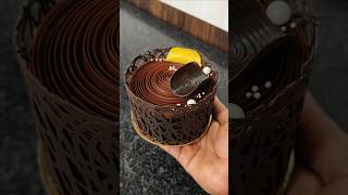 Chocolate truffle mini cake😲 decoration ideas minicake shorts ytshorts viralvideo trendingcake [upl. by Aicened]