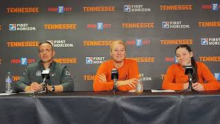 CarsonNewman Coach Mike Mincey Lindsey Taylor Jennifer Sullivan postgame vs Tennessee [upl. by Bennett850]