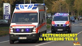 Einsatzfahrten Rettungsdienst verschiedener Bundesländer und Landkreise in Lüneburg 22 [upl. by Velda108]