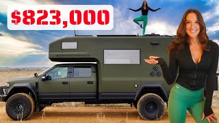 Am I MOVING into an 823000 EARTHROAMER Full Tour  Living in a Truck Camper [upl. by Gustafson729]